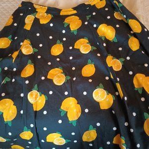 Collectif lemon swing skirt size 18